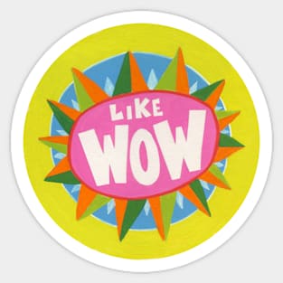 Like Wow Sticker